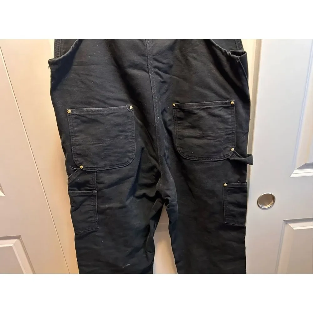 Black Carhartt Bibs 38 x 32 - Picture 6 of 11